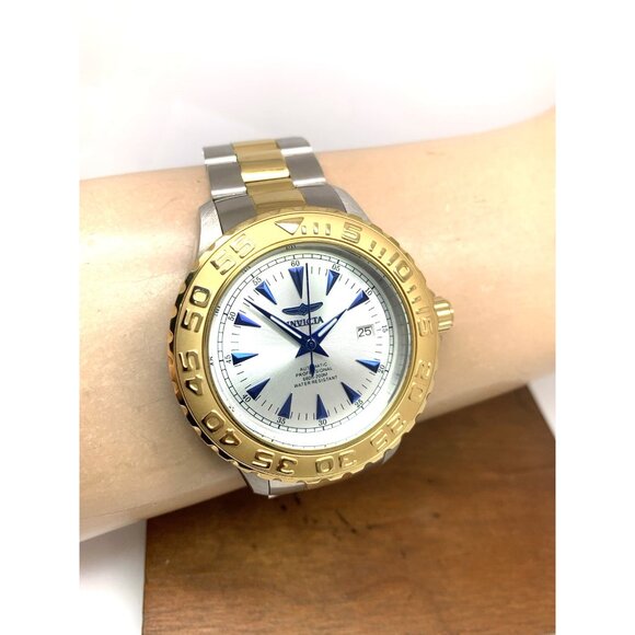 Invicta Men's Watch 2307 Ocean Ghost Automatic Silver Dial Two Tone Steel 47mm - Picture 11 of 14